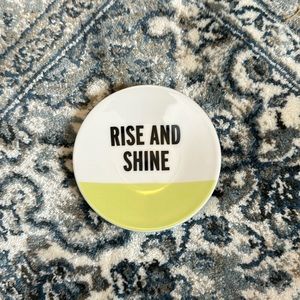 Kate Spade Lenox Rise and Shine Chartreuse Ring Dish